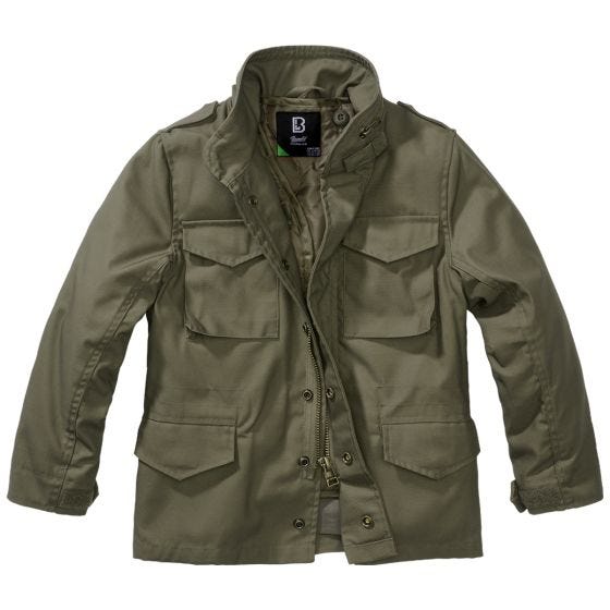 Casaco Brandit Crianças M-65 Standard - Verde-Azeitona