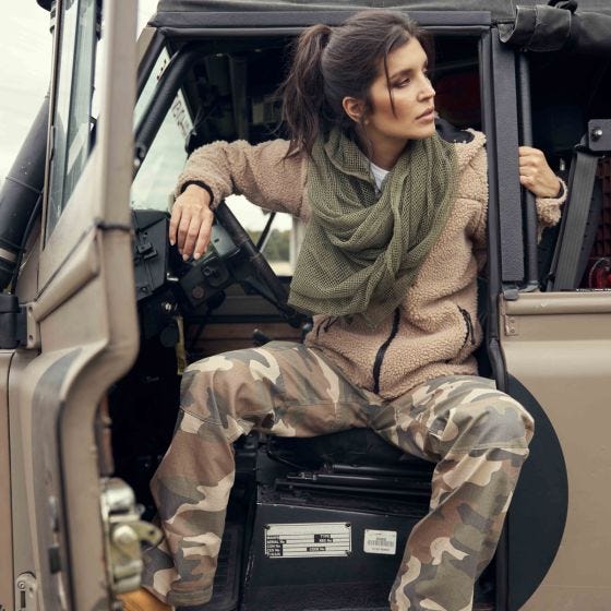 Calças Brandit BDU Ripstop Mulher - Light Woodland
