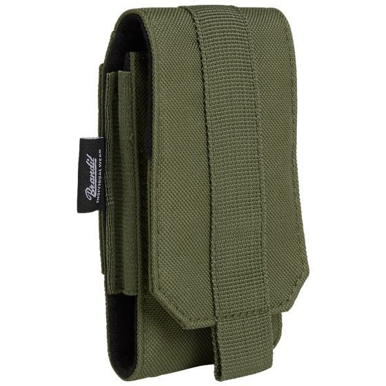 Bolsa para Telemóvel Média Brandit MOLLE - Verde-Azeitona