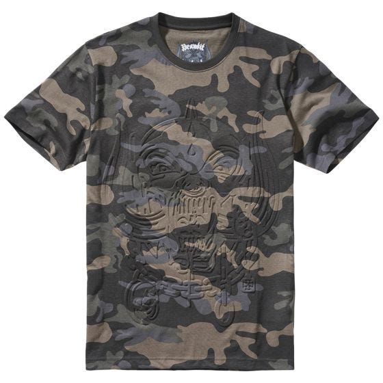 T-Shirt Brandit Motörhead Warpig Embos Print - Dark Camo