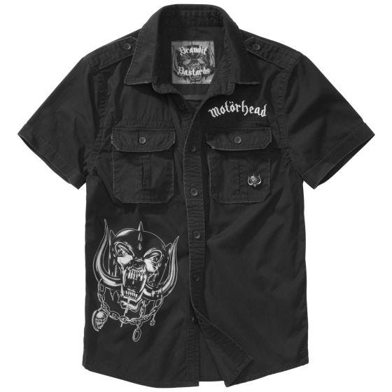 Camisa de manga curta Brandit Motörhead Vintage - Preto