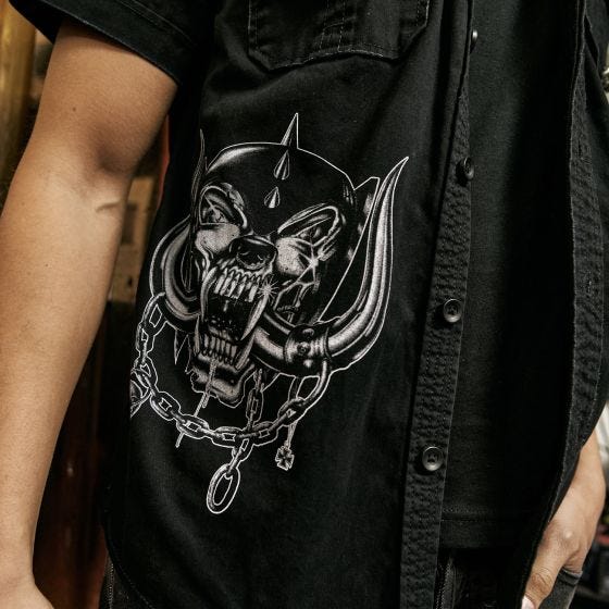 Camisa de manga curta Brandit Motörhead Vintage - Preto