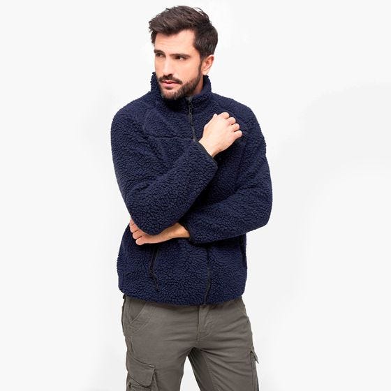 Casaco Brandit Teddyfleece - Navy