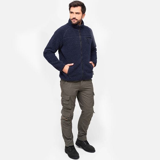 Casaco Brandit Teddyfleece - Navy
