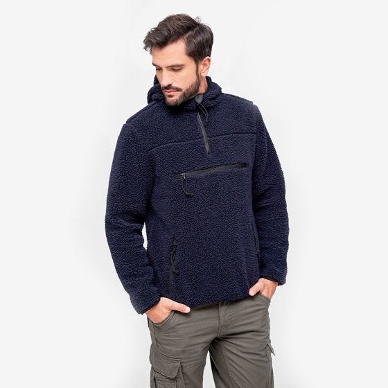 Pulôver Brandit Teddyfleece Worker - Navy