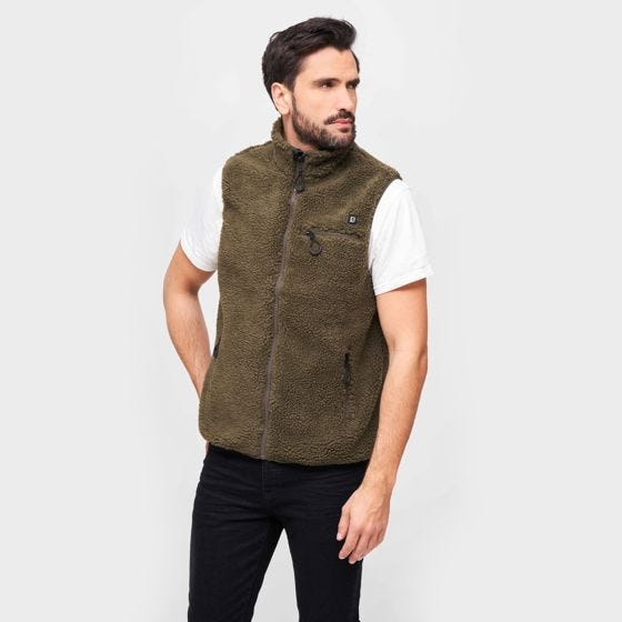 Colete Brandit Teddyfleece Worker - Verde-Azeitona