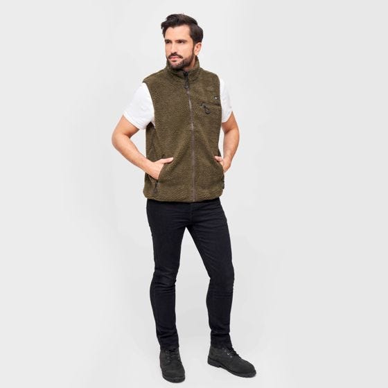 Colete Brandit Teddyfleece Worker - Verde-Azeitona