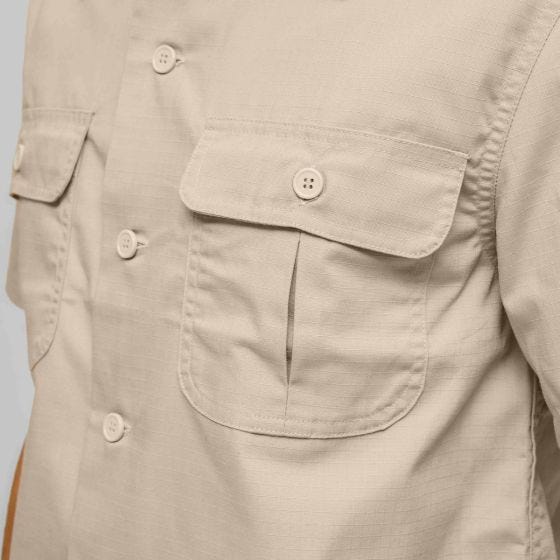 Camisa de manga curta Brandit US Ripstop - Bege