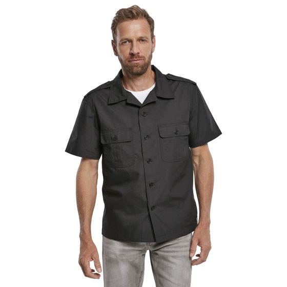 Camisa de manga curta Brandit US Ripstop - Preto