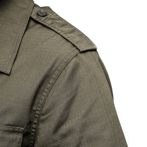 Camisa de manga curta Brandit US Ripstop - Verde-Azeitona