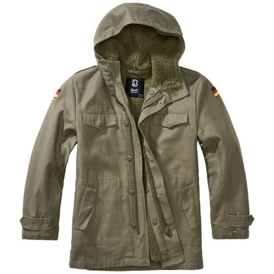 Parka Brandit Crianças BW - Verde-Azeitona