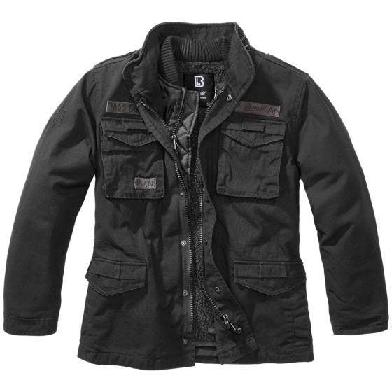 Casaco Brandit Crianças M-65 Giant - Preto