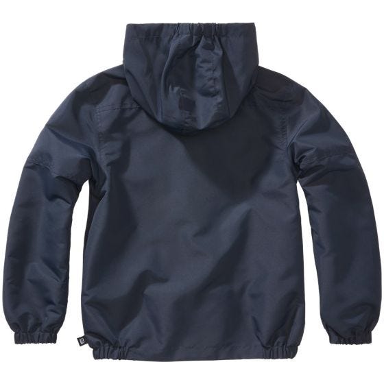Casaco Brandit Crianças Summer Windbreaker Front Zip - Navy