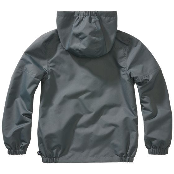 Casaco Brandit Crianças Summer Windbreaker Front Zip - Antracite