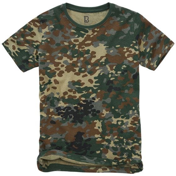 T-Shirt Brandit Crianças - Flecktarn
