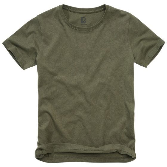 T-Shirt Brandit Crianças - Verde-Azeitona