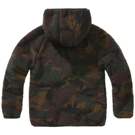Casaco com capuz Brandit Crianças Teddyfleece - Woodland