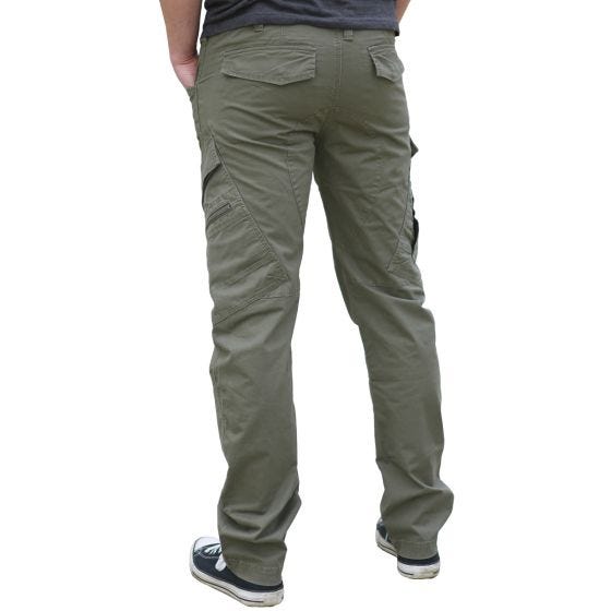 Calças Slim Fit Brandit Advet - Dark Camo