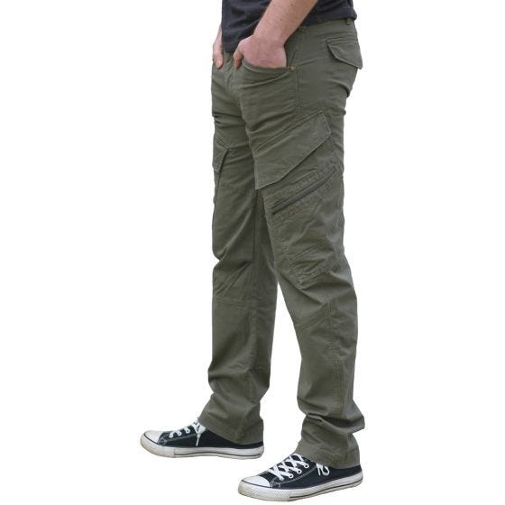 Calças Slim Fit Brandit Advet - Verde-Azeitona
