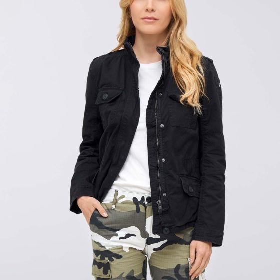 Casaco Brandit Mulheres Britannia - Preto