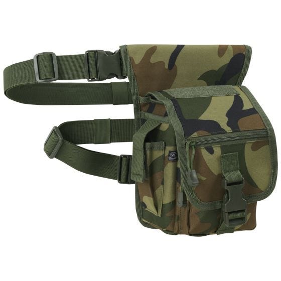 Bolsa de Perna Brandit - Woodland Camo