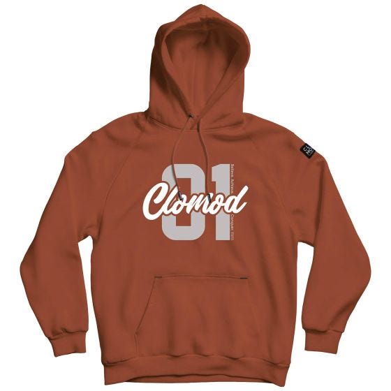 Camisola com capuz CLOMOD "One" - Maroon Red