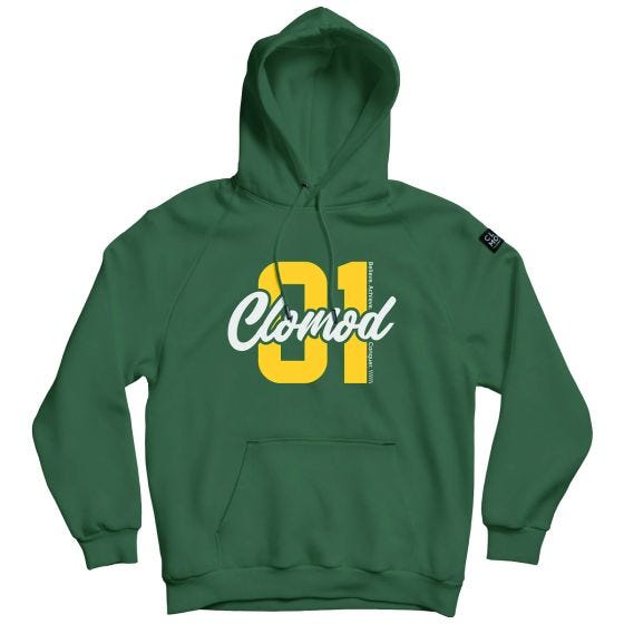 Camisola com capuz CLOMOD "One" - SpringBok Green