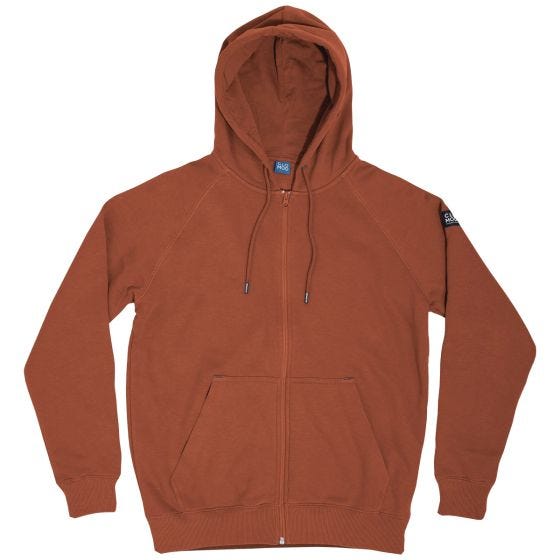 Sweater com fecho integral CLOMOD "Blank" - Maroon Red