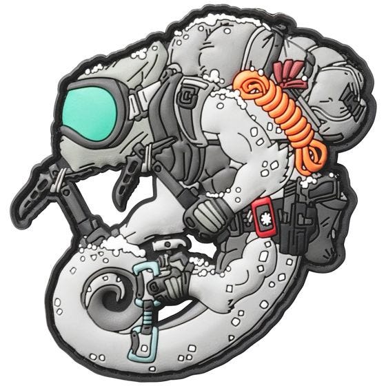 Emblema Patchlab Arctic Chameleon - Branco