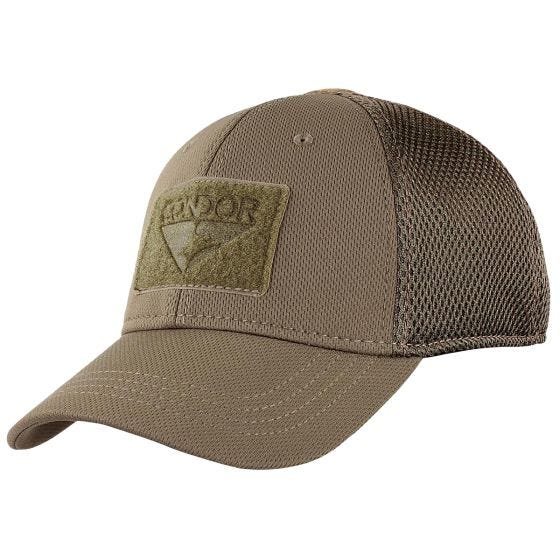 Boné com rede Condor Flext Tactical - Castanho