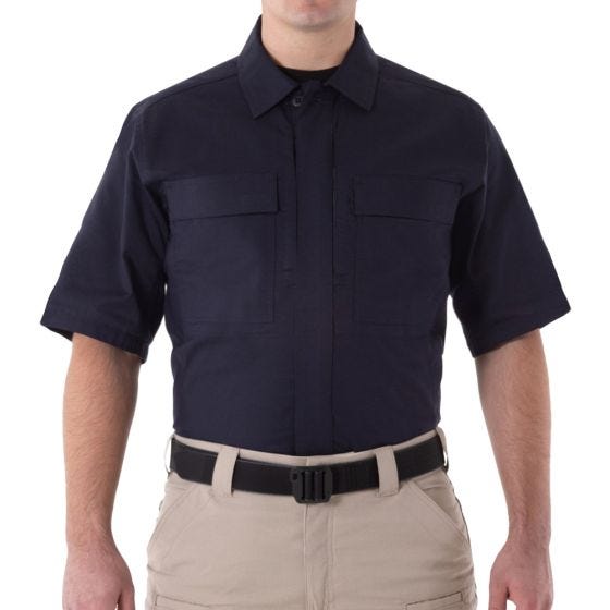Camisa de Manga Curta First Tactical V2 BDU Homem Midnight Navy