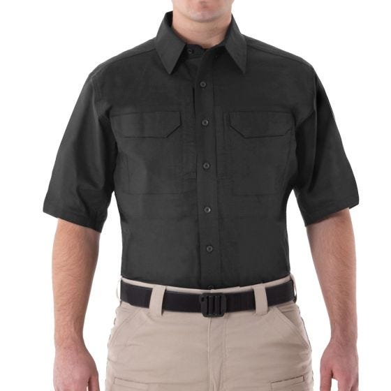 Camisa de Manga Curta First Tactical V2 Tactical Homem Preto