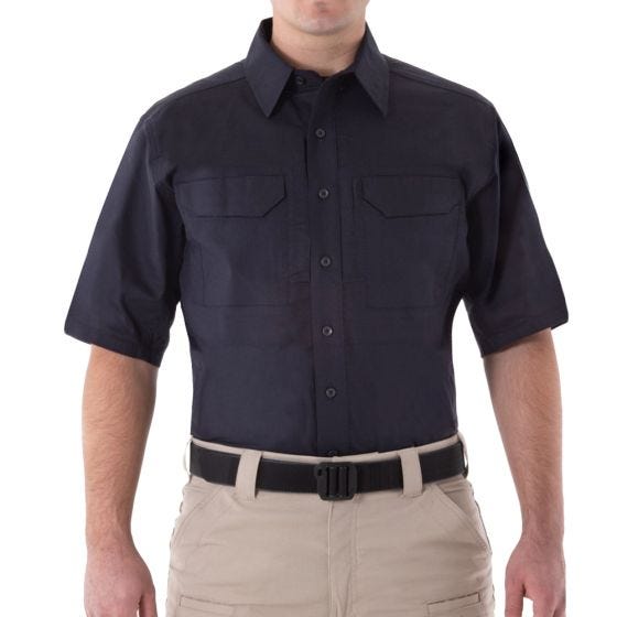 Camisa de Manga Curta First Tactical V2 Tactical Homem Midnight Navy