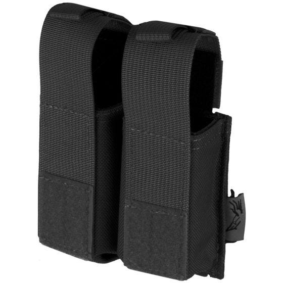 Bolsa Dupla de Carregadores de Pistola Flyye Ver. HP 9 mm MOLLE - Preto