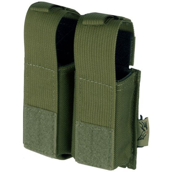 Bolsa Dupla de Carregadores de Pistola Flyye Ver. HP 9 mm MOLLE - Olive Drab