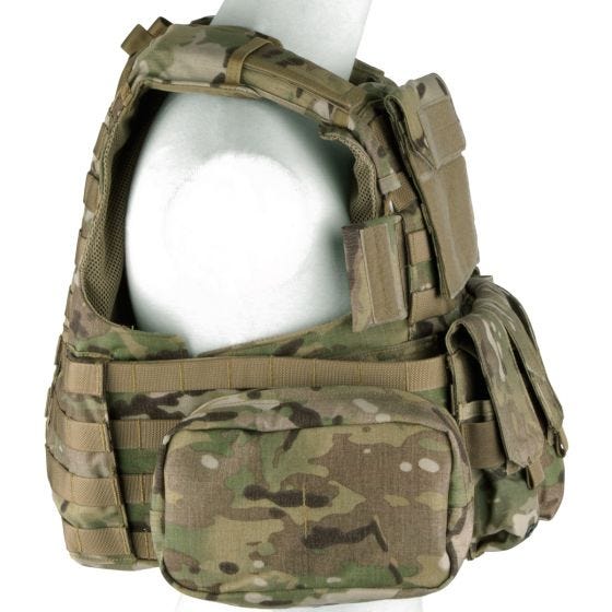 Colete com Conjunto de Bolsos Flyye Force Recon ver. Land - MultiCam