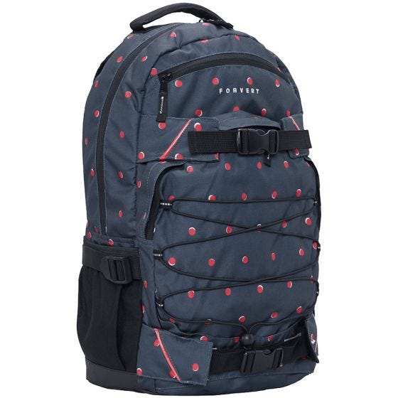 Mochila Forvert Study Louis - Navy Doubledots