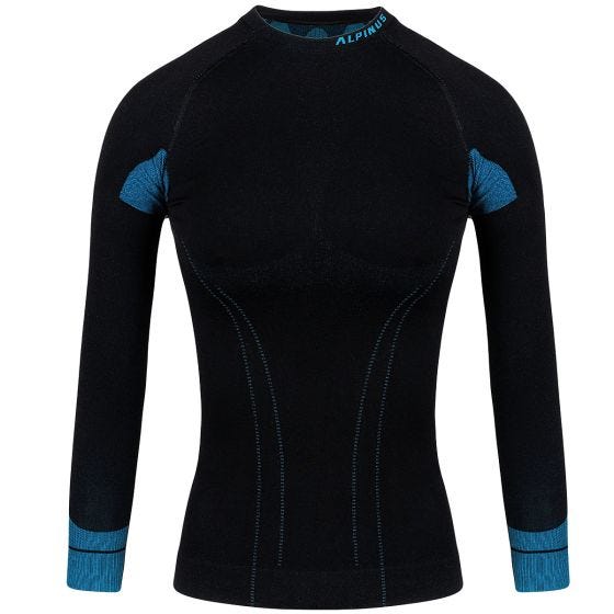 Camada interior para parte superior Alpinus Active Longsleeve - Preto/Azul