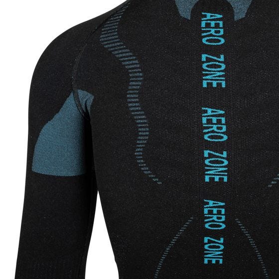 Camada interior para parte superior Alpinus Active Longsleeve - Preto/Azul