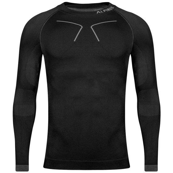 Camada interior para parte superior Alpinus Tactical Longsleeve - Cinza/Preto