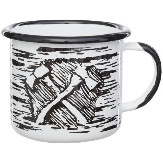 Caneca Helikon Axe Enamel 350 ml - Branco