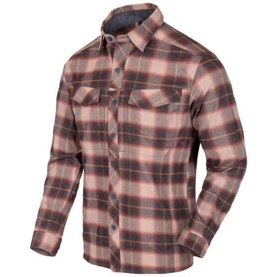 Camisa de Manga Comprida Helikon Defender Mk2 Pilgrim - Laranja Claro Xadrez
