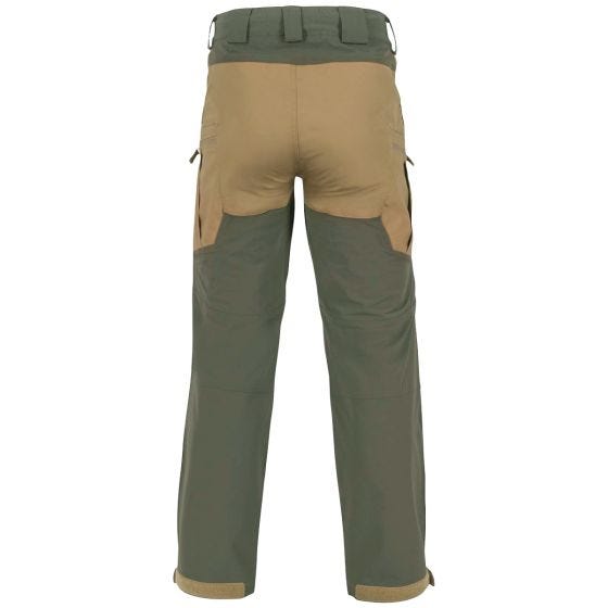 Calças Helikon Hybrid Outback DuraCanvas - Coyote/Taiga Green