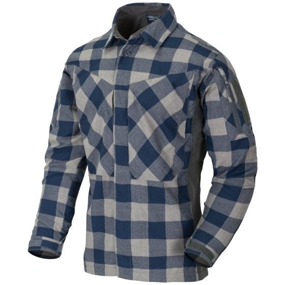Camisa de Flanela Helikon MBDU - Slate Blue Checkered