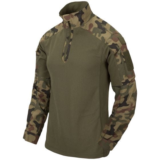 Camisa Helikon MCDU Combat Ripstop - PL Woodland