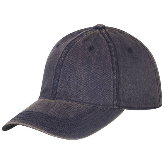Boné com regulador de plástico Helikon Plain - Dirty Washed Navy