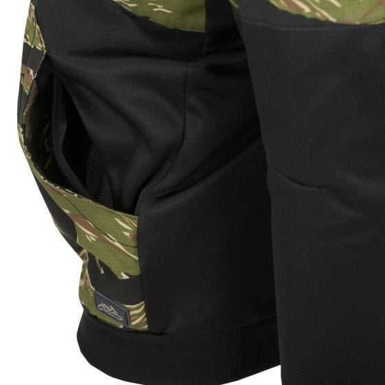 Camisola com capuz com fecho integral Helikon Rogue - Preto/Tiger Stripe