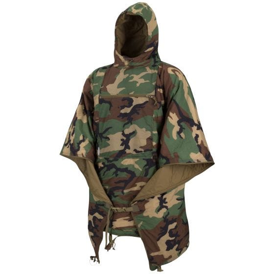 Poncho Helikon Swagman Roll Climashield Apex - US Woodland