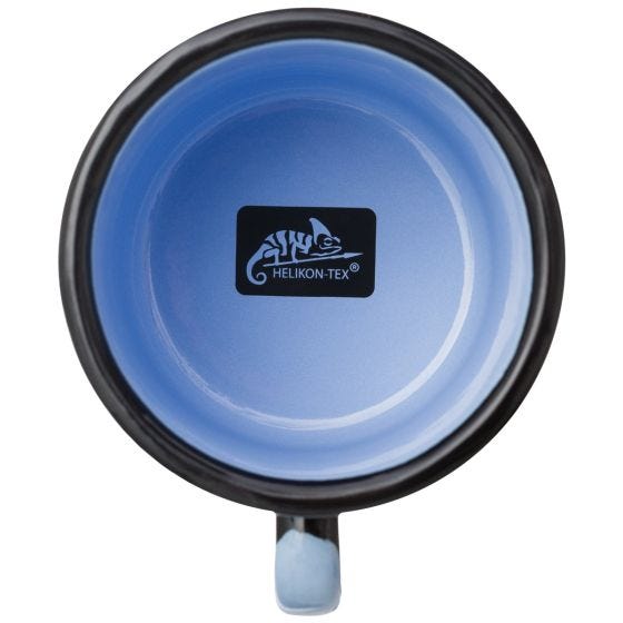 Caneca Helikon Wolf Enamel 350 ml - Preto