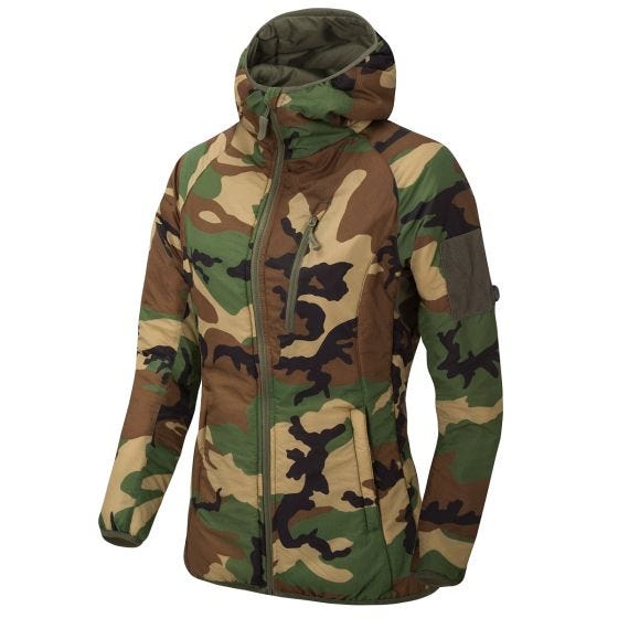 Casaco com Capuz Helikon Wolfhound Mulher - US Woodland